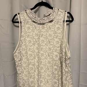 High neck lace blouse